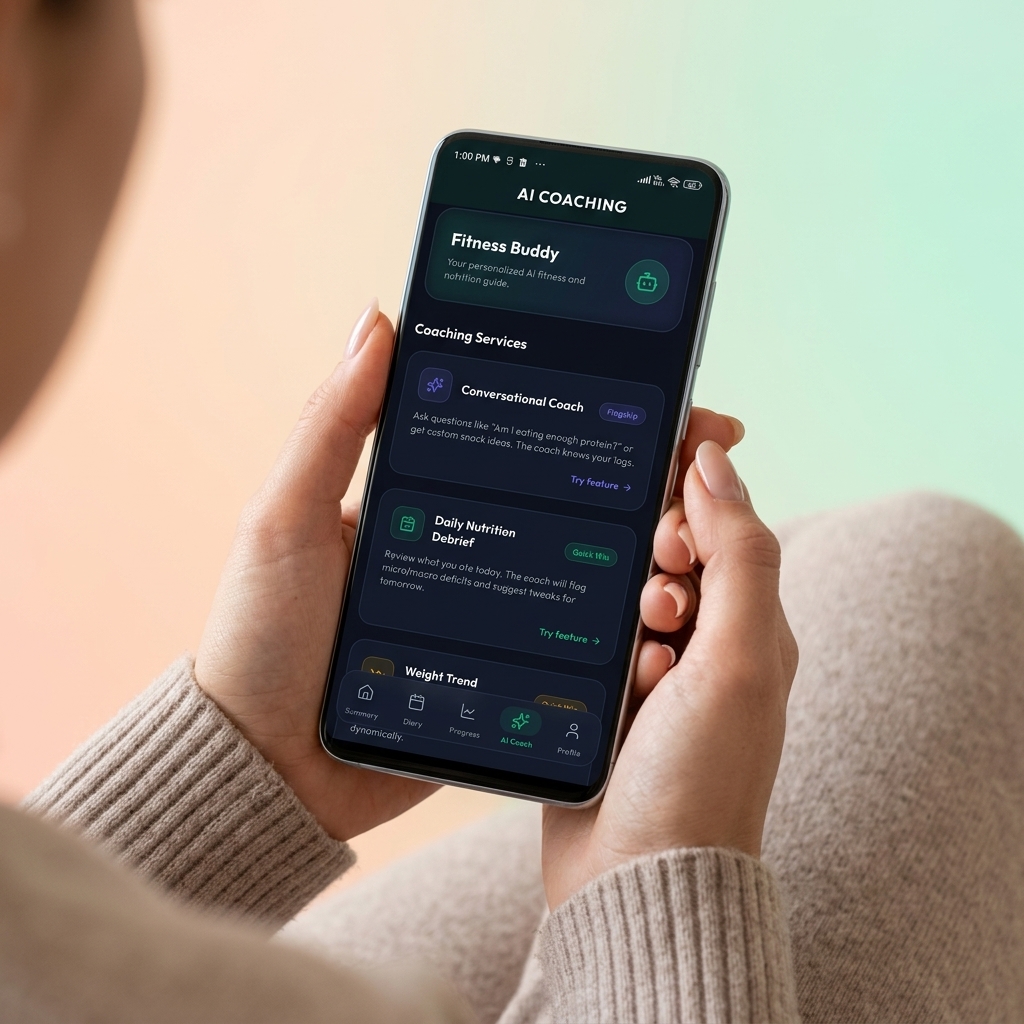 Conversational AI coach screen
